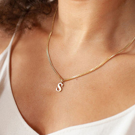 Gold Initial Letter Charm