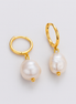 Ophelia Pearl Earrings - Gold