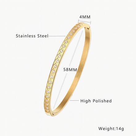 Orlina Gold Stone Bracelet