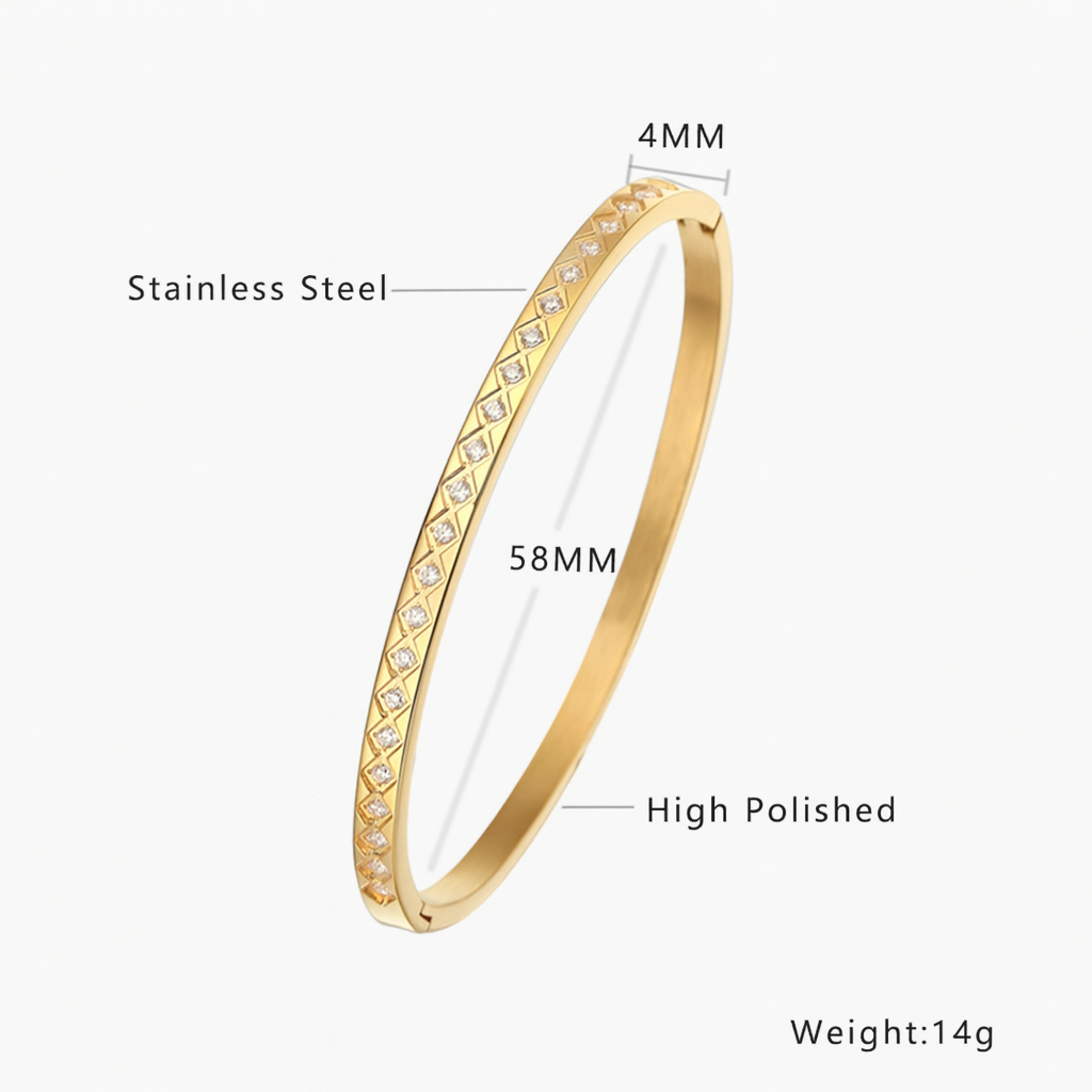 Orlina Gold Stone Bracelet