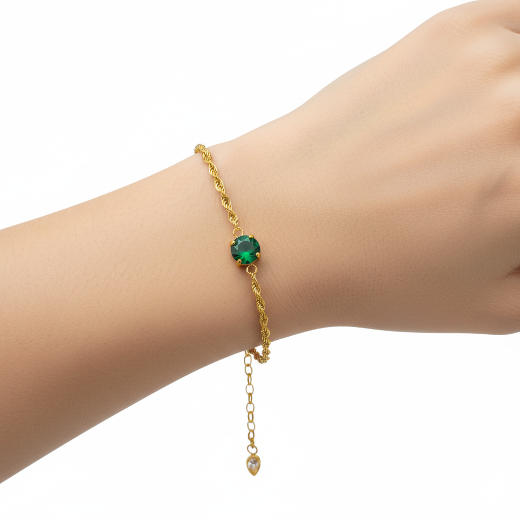 Emera Gold Gem Bracelet
