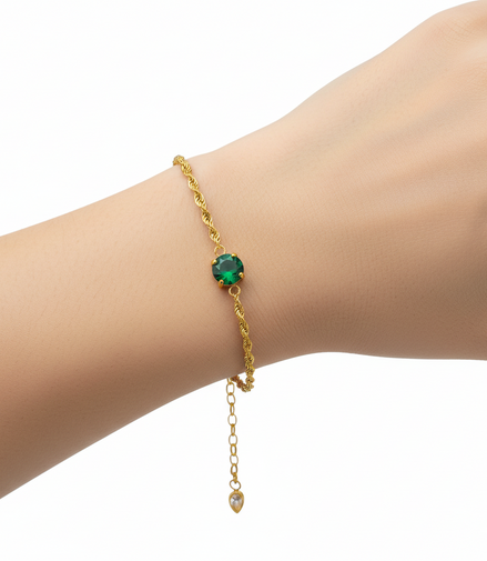 Emera Gold Gem Bracelet