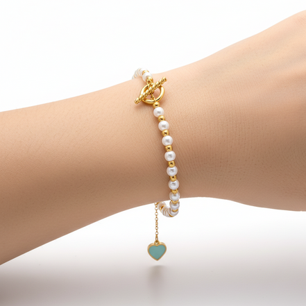 Pearl Glow Gold Bracelet