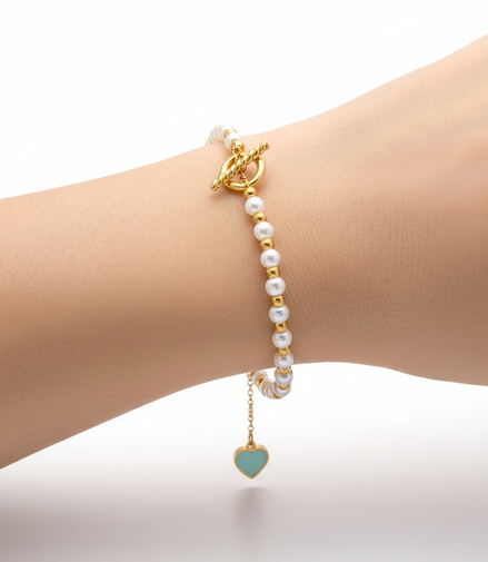 Pearl Glow Gold Bracelet