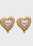 Isolde Gold Heart Earrings