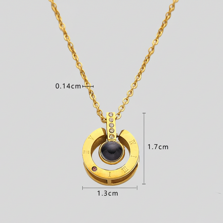 Vionne Roman Gold Necklace