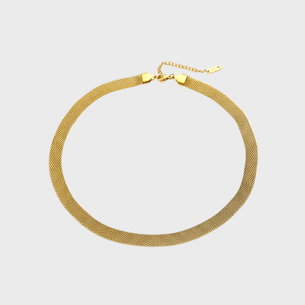 Celia Mesh Gold Necklace