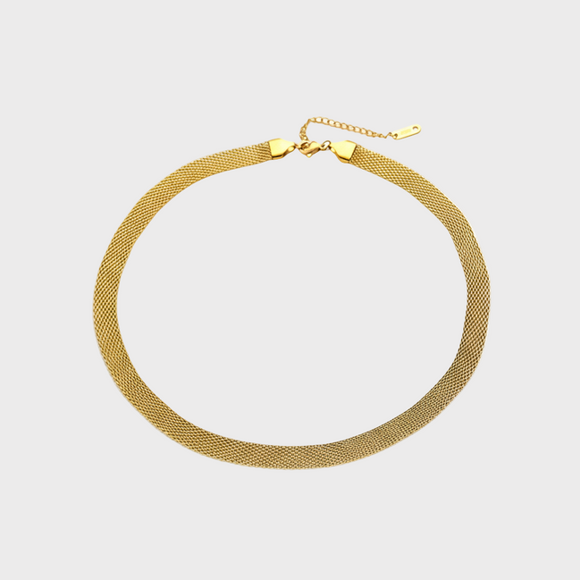 Celia Mesh Gold Necklace