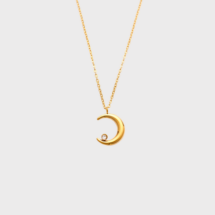 Selene Moon Gold Necklace