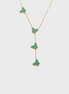 Papillon Butterfly Gold Necklace - Turquoise