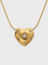 Celestia Heart  Gold Necklace