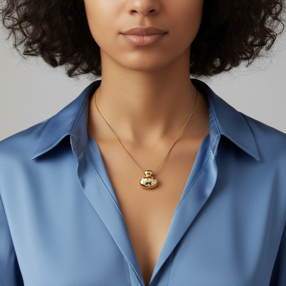 Stellara Charm Gold Necklace