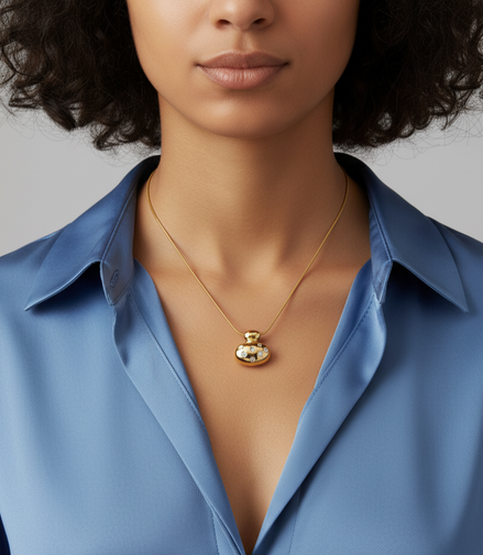 Stellara Charm Gold Necklace