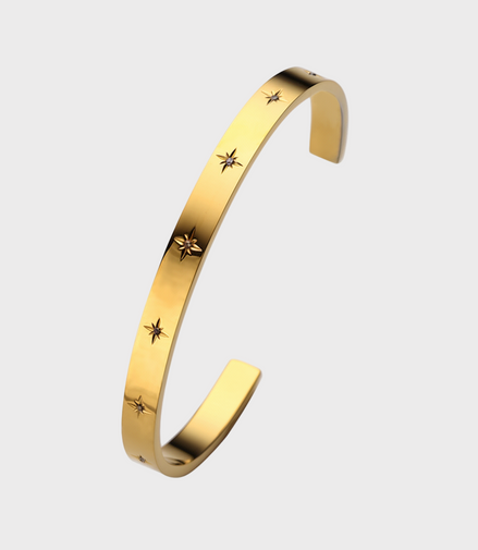 Vega Gold Cuff Bracelet