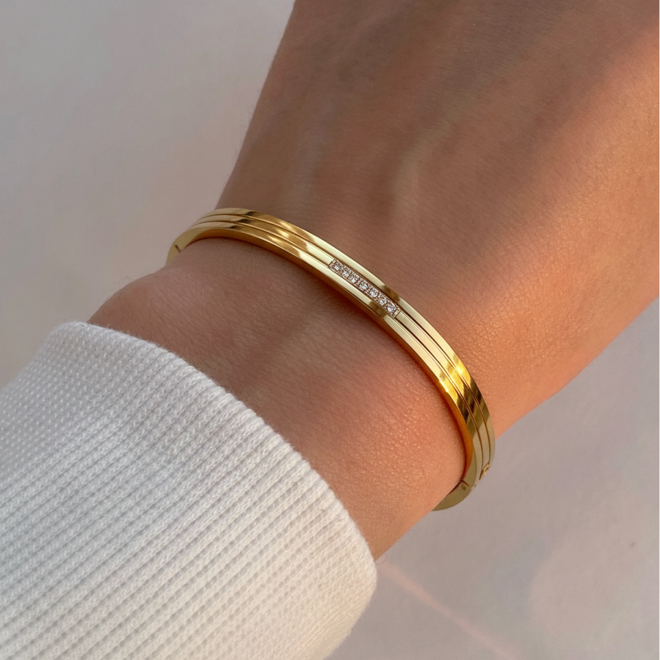 Asta Gold Stone Bracelet