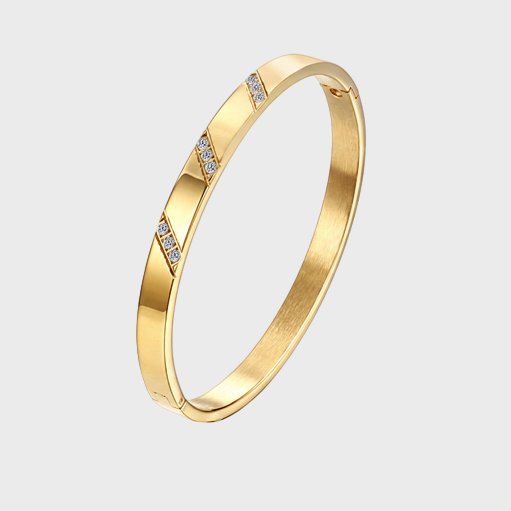 Celestine Gold Stone Bracelet