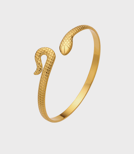 Ophidia Gold Cuff Bracelet