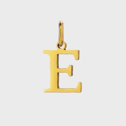 Gold Initial Letter Charm