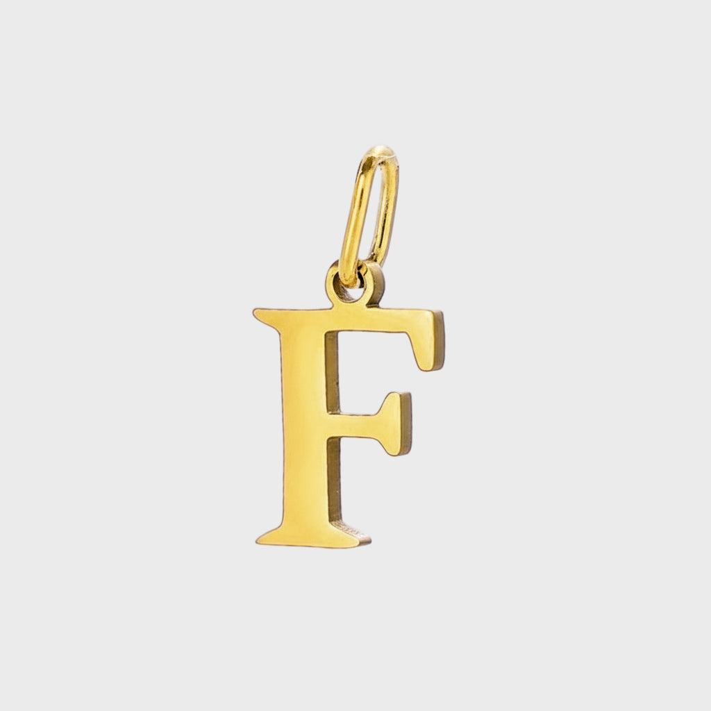 Gold Initial Letter Charm