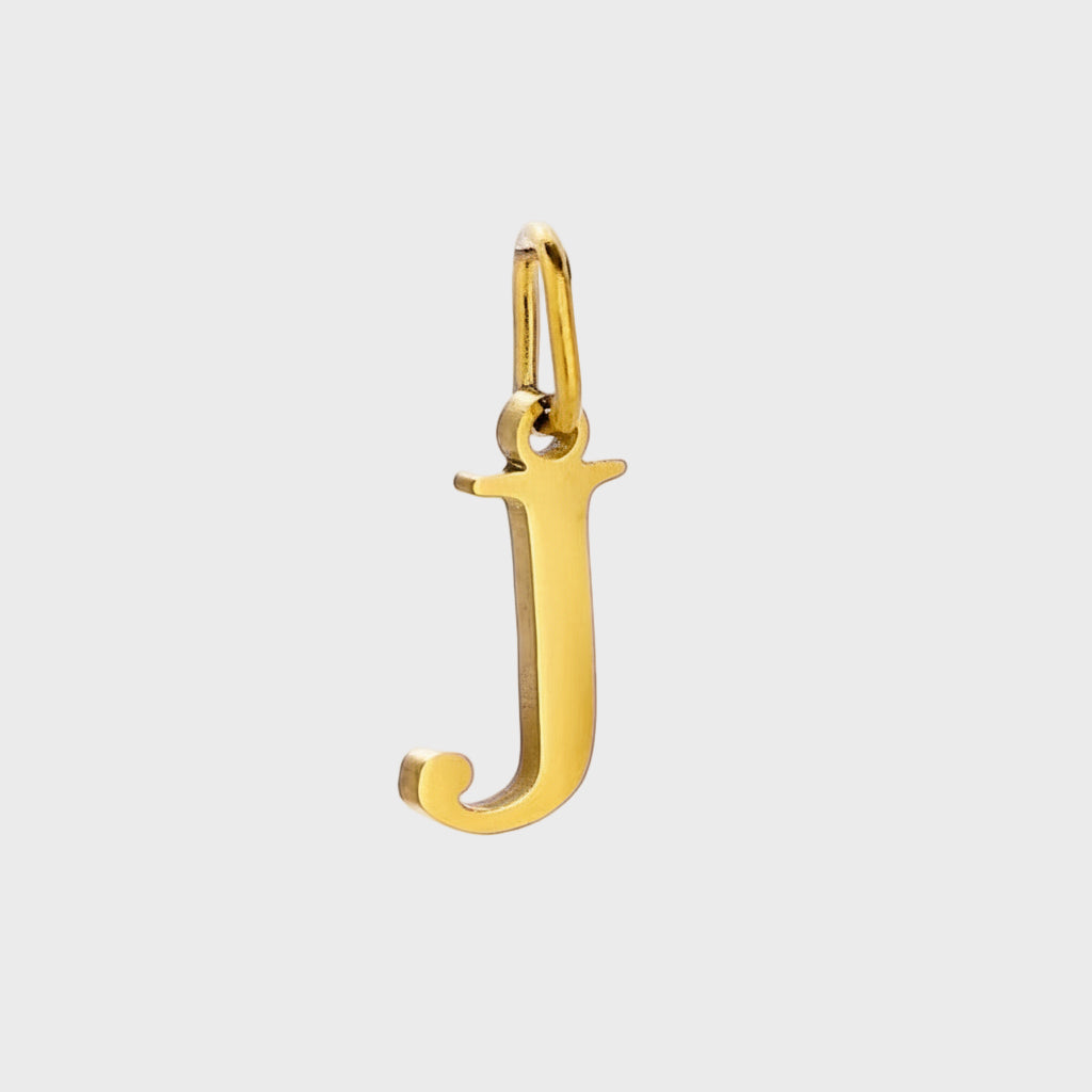 Gold Initial Letter Charm