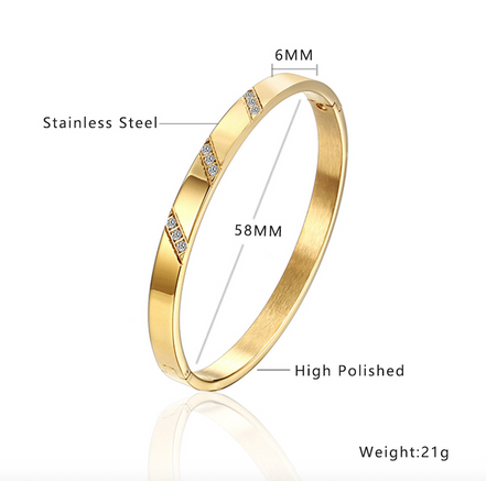 Celestine Gold Stone Bracelet