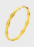 Gold Wave Crystal Bracelet