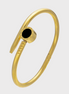 Gold Nova Nail Head Bracelet – Black