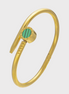 Gold Nova Nail Head Bracelet – Green