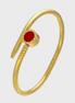 Gold Nova Nail Head Bracelet – Red