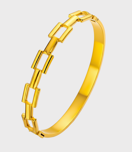 Aura Link Gold Bracelet