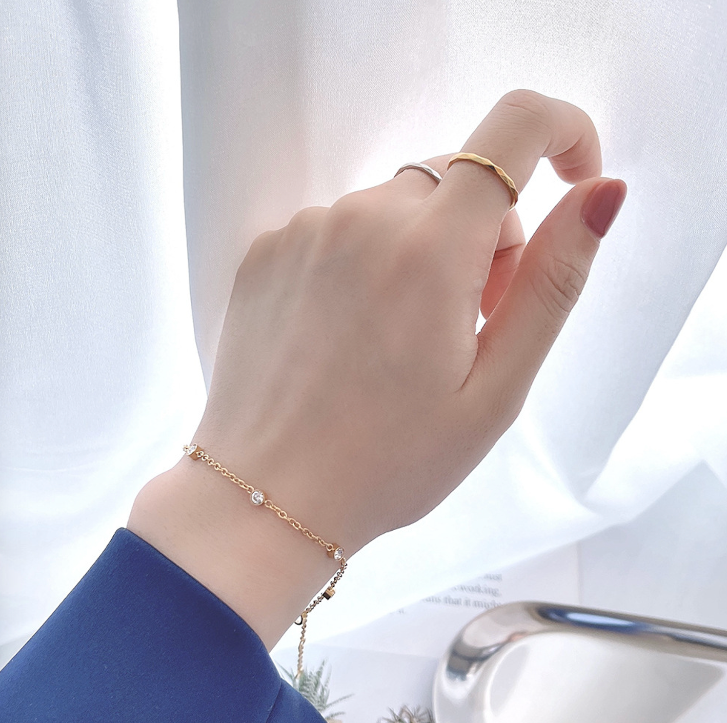 Seris Crystal Gold Bracelet