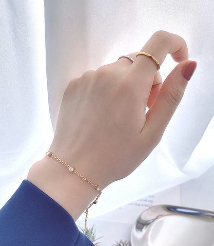 Seris Crystal Gold Bracelet