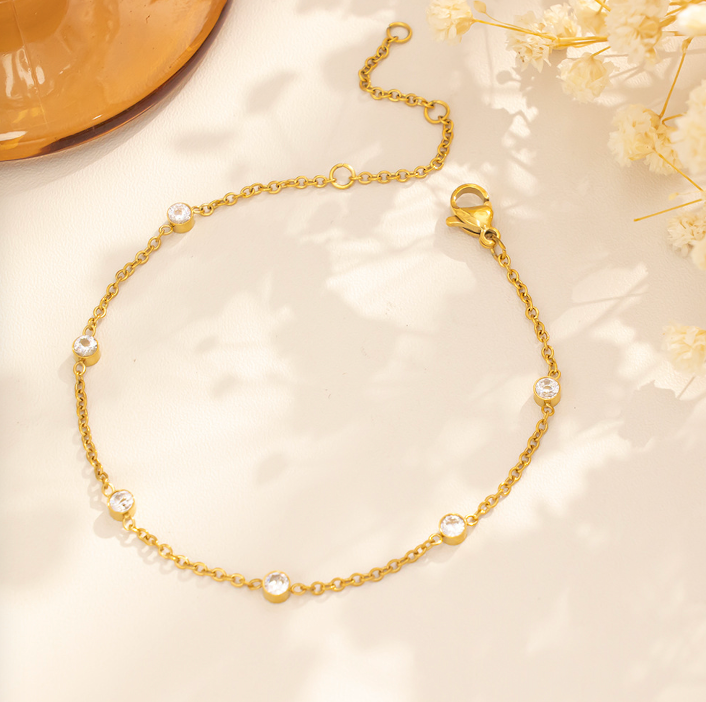 Seris Crystal Gold Bracelet