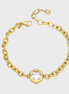Hexa Gold Crystal Bracelet