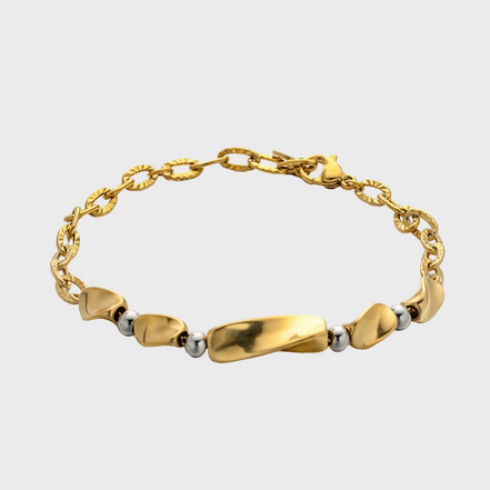 Sculpted Gold Bracelet