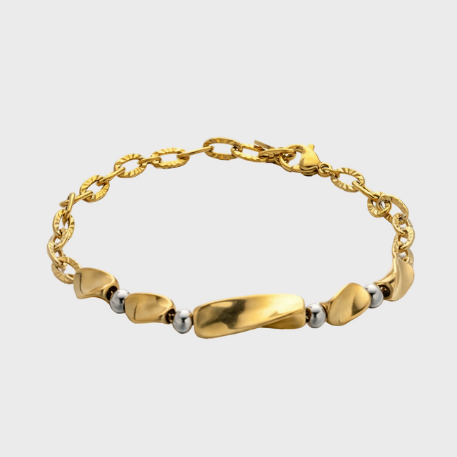 Sculpted Gold Bracelet