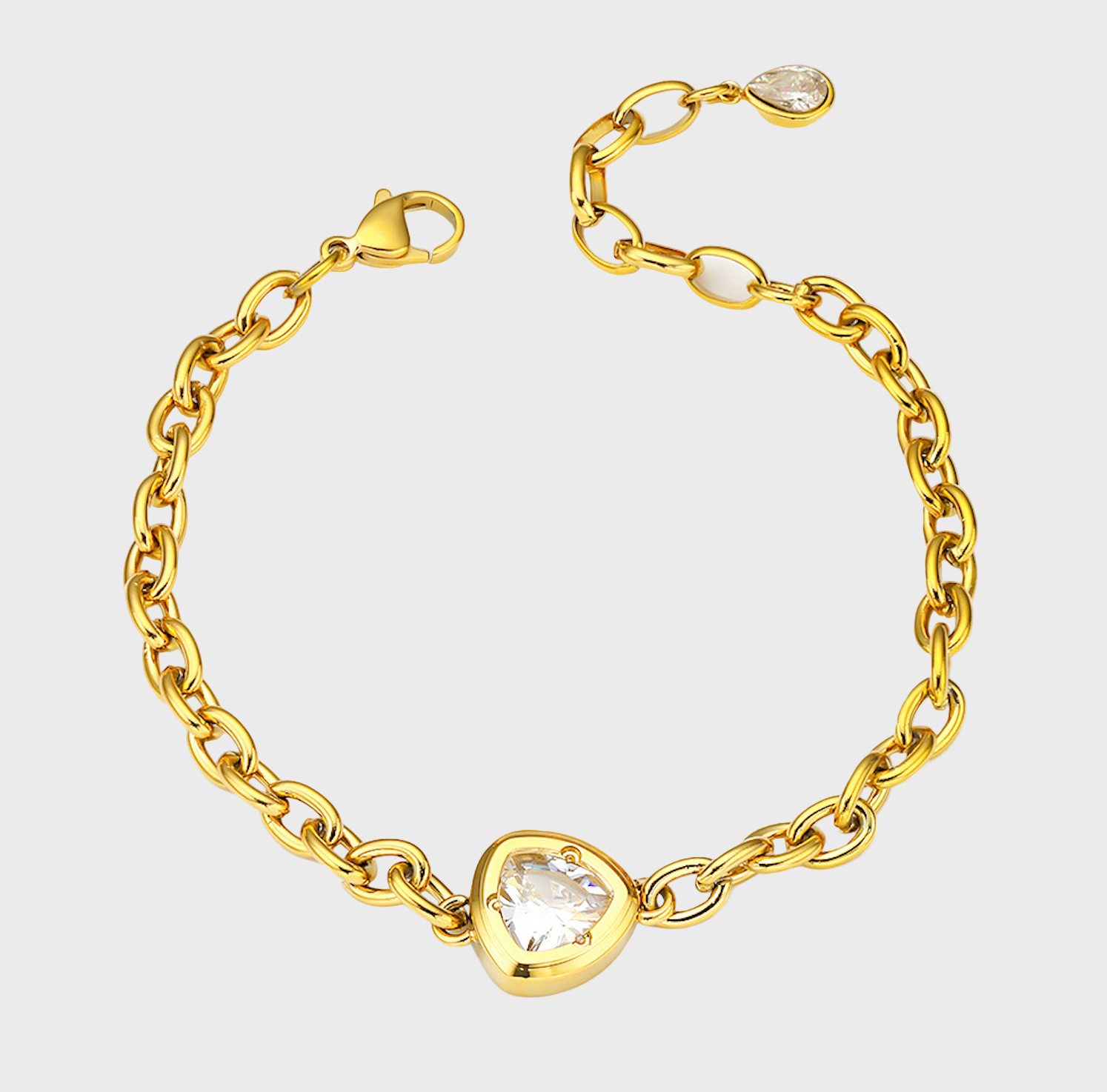 Triesta Gold Crystal Bracelet