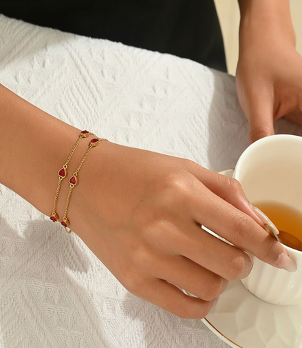 Viva Heart Gold Bracelet