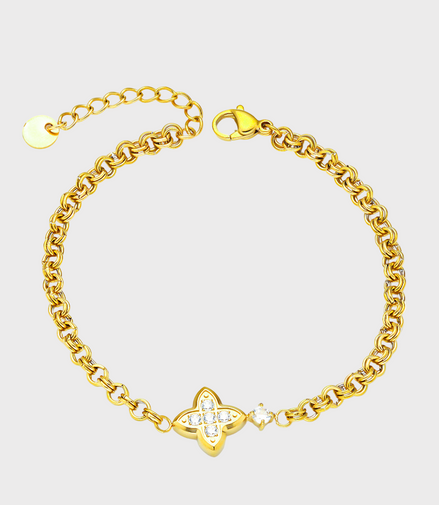 Fiora Gold Crystal Bracelet