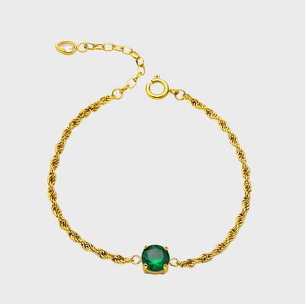 Emera Gold Gem Bracelet