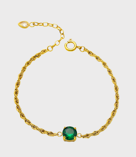 Emera Gold Gem Bracelet