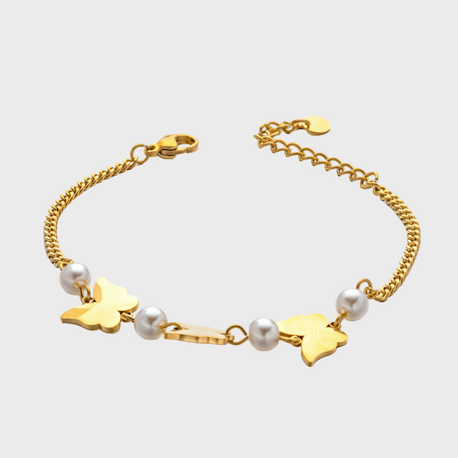 Floria Butterfly Gold Bracelet