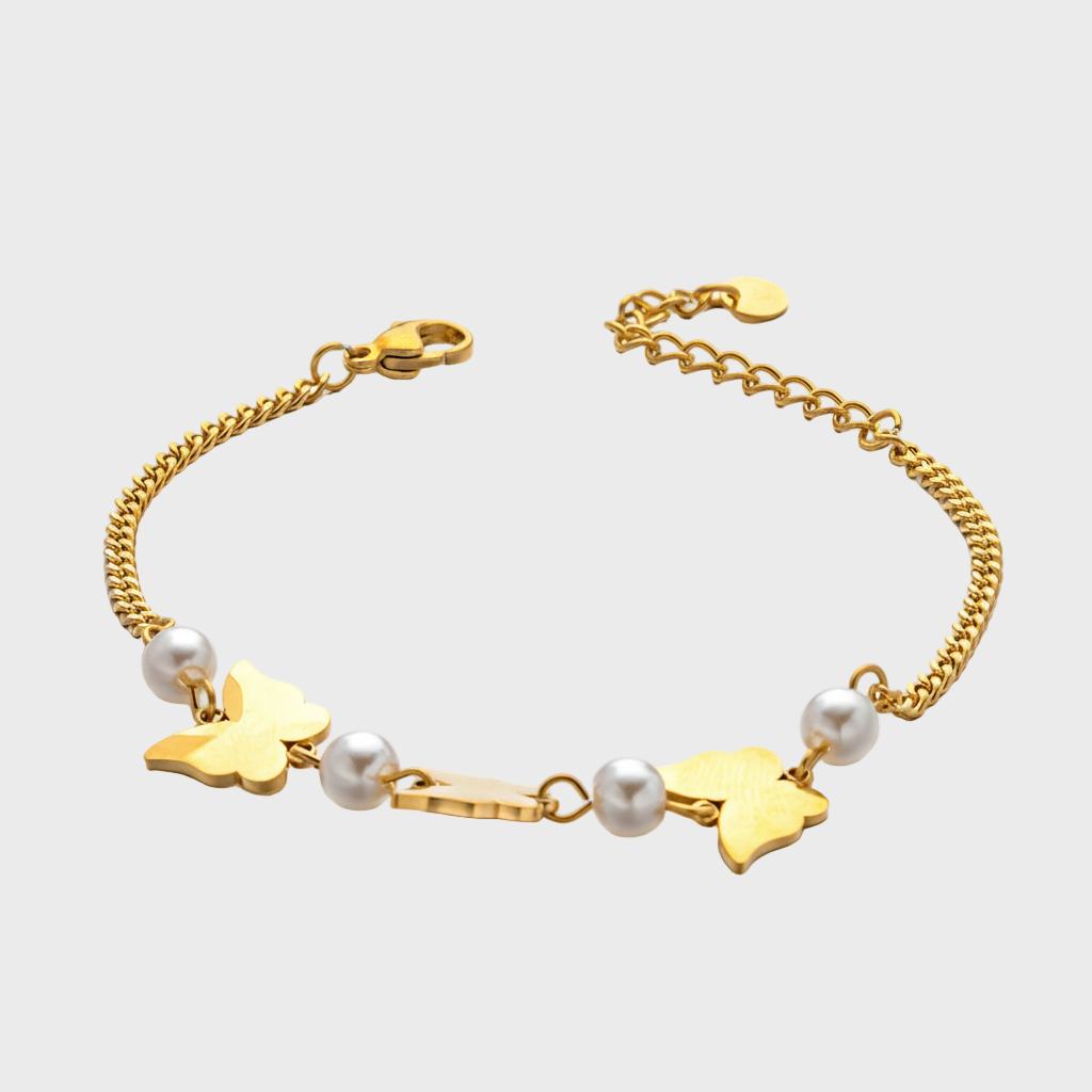 Floria Butterfly Gold Bracelet