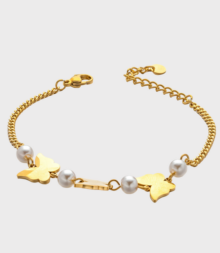 Floria Butterfly Gold Bracelet