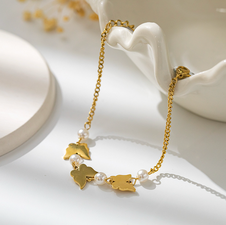 Floria Butterfly Gold Bracelet