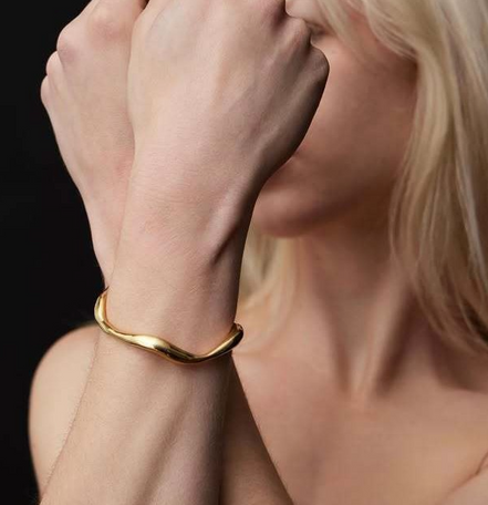Celeste Gold Cuff Bracelet