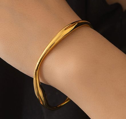 Celeste Gold Cuff Bracelet