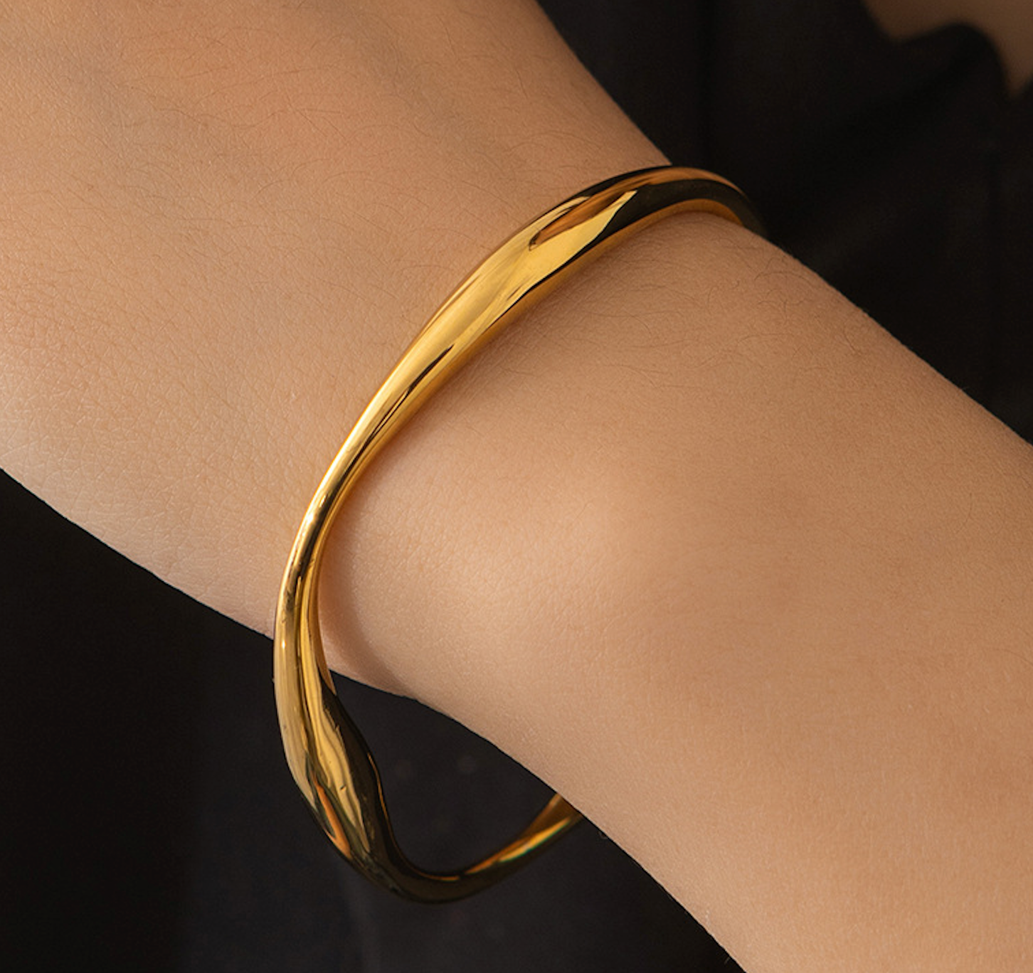 Celeste Gold Cuff Bracelet