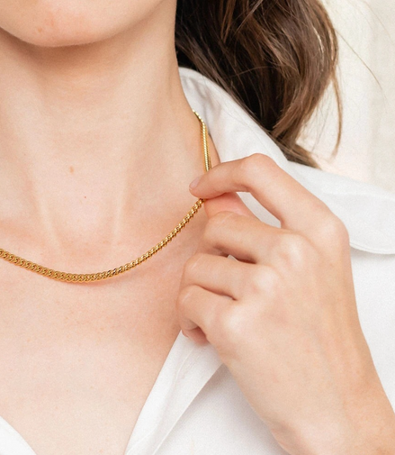 Valentina Gold Snake Chain Necklace