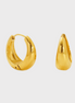 Luna Gold Hoop Earrings -